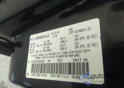 2008 Dodge Dakota Sport z USA, uszkodzony, nr VIN 1D7HE62N18S543394